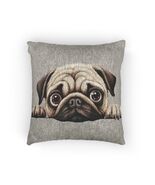 Adorable Dog-Themed Woven Pillow, PUG Decor, Pet Lover Gift, [...] - $26.99
