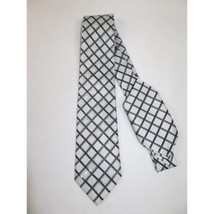 Mens Steven Land Density 100% Satin Silk Crystal Tie/Hankie Set CR29-02 White image 2
