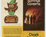 Blanchard Springs Caverns Brochure Ozark National Forest Arkansas 1977 - $11.88