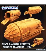 3D Printed Papsikels Cyberpunk Sci-Fi Space Rambutan Cerastea Tunneler T... - $628.43 MXN+