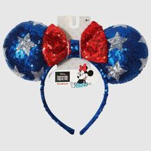Disney Minnie Mouse Girls Headband 4th of July Red White Blue - $88.09 MXN Disney Minnie Mouse Girls Headband 4th of July Red White Blue - $88.09 MXN
