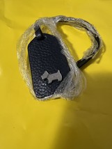 NEW Radley London Blue pebbled Leather Charm Fob Hang Tag Bag - £17.34 GBP