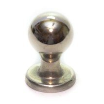 Vintage Silver Round Ball Cabinet Door Drawer Pull 3/4&quot; Diameter - $2.94