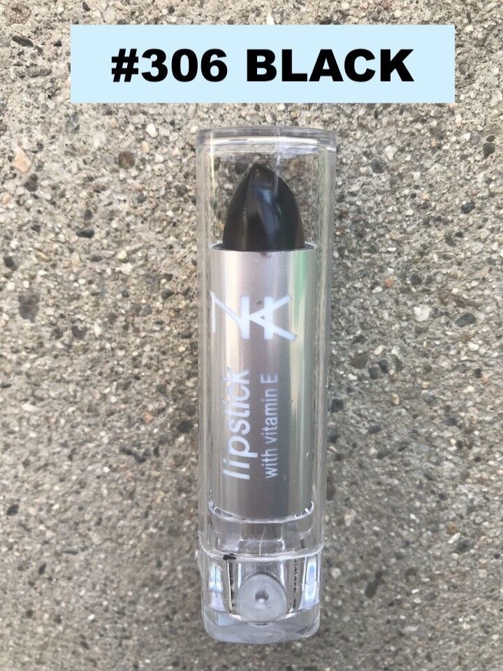 NICKA K NEW YORK NK LIPSTICK #306 BLACK SEMI MATTE FINISH - $1.49