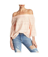 NWT Women Size Medium Nordstrom 1.STATE Embroidered Off-the-Shoulder Blo... - £23.20 GBP