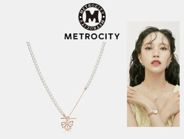 [METORCITY] Psyche Sterling Silver Rose Neckless A221SN1049RPA Jewelry - £132.62 GBP