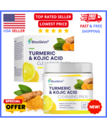 Turmeric Kojic Acid Cleansing Pads: Exfoliating &amp; Deep Pore Cleansing (6... - $20.98