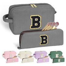 YOOLIFE Monogram Make Up Bag Birthday Gift for Women Girls Gray - $178.97 MXN YOOLIFE Monogram Make Up Bag Birthday Gift for Women Girls Gray - $178.97 MXN