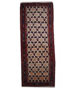 Handmade vintage Persian Hamadan runner 2.6&#39; x 6.8&#39; (80cm x 207cm) 1960s... - $617.91 CAD