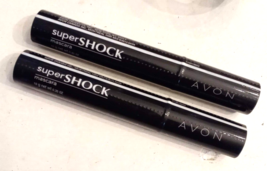 Avon Super Shock MASCARA Black LOT of 2 Full Size New SEALED Retired Stock - $19.74