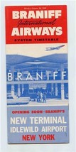 Braniff International Airways System Timetable October 1962 Idlewild Ter... - £21.70 GBP