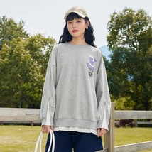 Semir Sweatshirt Women Mid-Length Fake Two-Piece Design Sense 2022 Autumn New Ov - £183.63 GBP