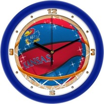 Kansas Jayhawks Slam Dunk Basketball clock - £30.37 GBP