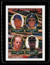 Vintage 1993 Topps Prospects Baseball Card #658 Burnitz Nieves Becker Walker - £2.31 GBP