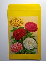 Vintage LARGE 1930's Zinnia Flower Seed Packet Ephemera - Hammerlith Roc... - $11.69