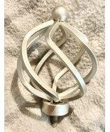 Birdcage Finials Screw In Curtain Rod Decoration Decorative Silver - $186.39 MXN