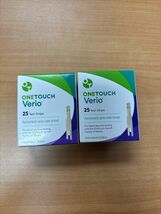 2pk OneTouch Ultra  Glucose Blood Test Strips  25ct 4/30/2026 **Free Shi... - $19.79