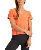 allbrand365 designer Womens Activewear V-Neck T-Shirt Color Guava Flow S... - £27.54 GBP