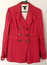 Alfani jacket size 4 women pinkish color long sleeve button close - £10.07 GBP