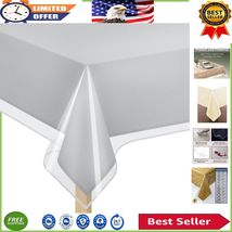 Elegant 54&quot; x 78&quot; Rectangle Clear Table Cover - Stain-Resistant &amp; Easy Care - $350.61 MXN