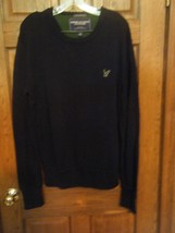 American Eagle Vintage Fit Navy Blue Crew Neck Sweater - Size L - $23.83