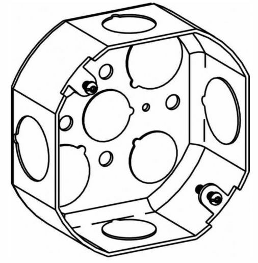Orbit D4RB-50/75 4 Inch Octagon Drawn Box 0.5 Inch and 0.75 Inch - $1.38