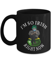 St Patrick&#39;s Day Mugs I&#39;m So IRISH Right Now Bernie Sanders Black-Mug  - £12.54 GBP