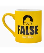 THE OFFICE: DWIGHT’S: SHIRT: CERAMIC: YELLOW: "FALSE" COFFEE: 14 OZ. MUG: NEW - $18.99