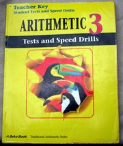 Abeka 1993 tp ARITHMETIC 3 TESTS AND SPEED DRILLS Teacher key Traditiona... - $7.92