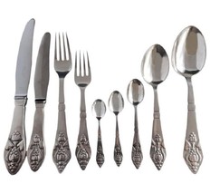 Fuchsia by Georg Jensen Klokke Sterling Flatware Set Fitted Box Rare 104 Pieces - £15,820.34 GBP