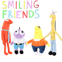 Smiling Friends Plush Doll Alan Pim Charlie Stuffed Animal Soft Toys - £17.92 GBP