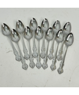 12 Piece Eldan Japan Stainless Silverware Teaspoons Spoon Set ELD20 Vintage - $24.99