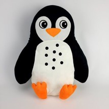 Ikea BLÅVINGAD Cushion Penguin Shaped Black/White 16x13&quot; Blavingad Plush Toy - £31.27 GBP