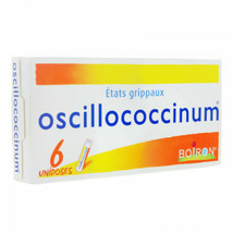 4 PACK OSCILLOCOCCINUM BOIRON HOMEOPATHY - 18 doses - $760.08 MXN