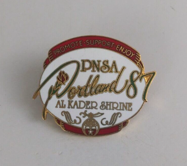 Vintage Moila Shriners &#39;87 PNSA Portland Al Kader Shrine Lapel Hat Pin - $7.43