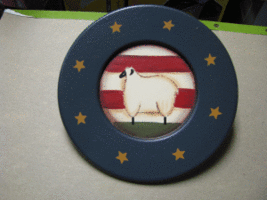   Wood Plate  RPM3 - Sheep Plate  - $6.95