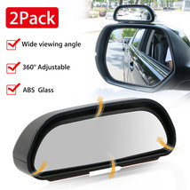 2x Blind Spot Mirrors HD Glass Convex  360 Side Rear View Mirror For Car Truck - £15.62 GBP