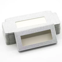 Litter paper rectangle shape eyelash boxes custom label wholesale color lashes box case thumb200