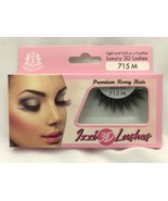 IZZI 3D LASHES LIGHT &amp; SOFT AS A FEATHER LUXURY 3D LASHES #715 M HUMAN R... - £2.05 GBP
