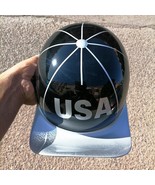 Motorcycle Helmet Baseball Cap Style fiberglass custom Helmet Bike black... - $168.00