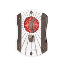 Lotus Deception Techni-Color Cigar Cutter White Twin Blade Compact Cut406TC - $54.69 CAD