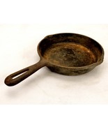 6 1/2&quot; Cast Iron Skillet, Unbranded, Vintage w/Patina, Twin Spouts, Taiw... - €16,62 EUR