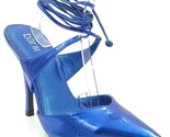 Bar III Women Ankle Wrap Stiletto Pump Heels Candace Size US 8M Cobalt Blue - $44.55