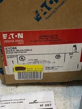 Eaton EYD86 3&quot; Vertical Male &amp; Female Conduit Fitting (Only Pic Parts In... - $85.49