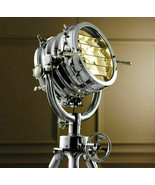 Halloween Vintage Industrial Designer Chrome Nautical Big Spot Light - £392.56 GBP