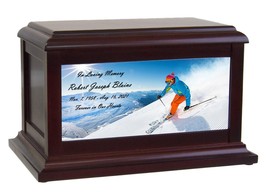 Snow Skier Memorial Urn - £204.55 GBP