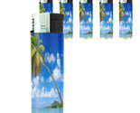 Butane Electronic Lighter Set of 5 Ocean Views Design-005 - $15.79