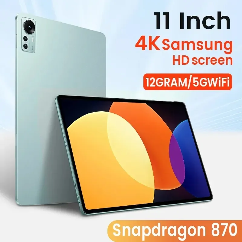 2023 New Global Version Android 12.0 Pad 6 Pro 12GB+512GB Snapdragon 870 Tablet - £151.82 GBP+
