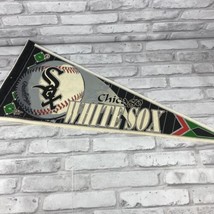 Wincraft Chicago White Sox Full Size Pennant MLB Baseball Flag Vintage 1990&#39;s - £11.89 GBP