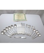 Vtg Wm Rogers silver plate flatware 1940&#39;s &quot;Beloved&quot; 22 pieces Beautiful - £58.66 GBP